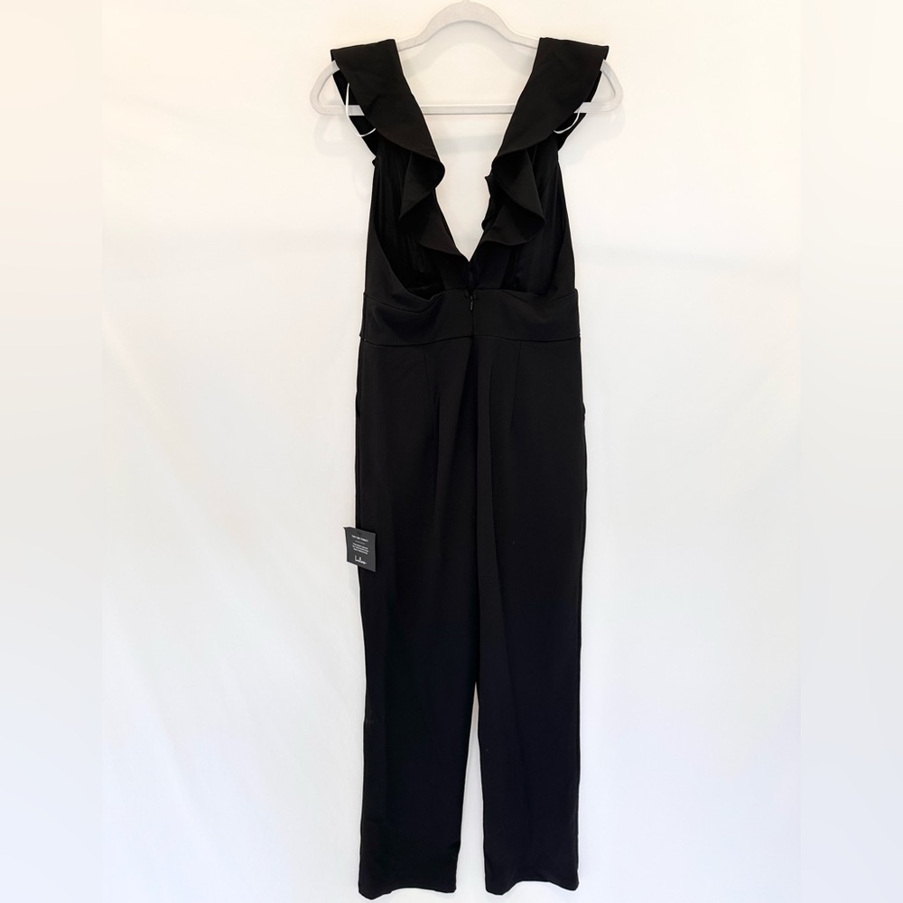 Lulu's Black Ruffled Jumpsuit - Picture 2 of 6
